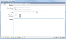 Zakázka - hlavní údaje